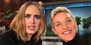 Adele and Ellen Degeneres