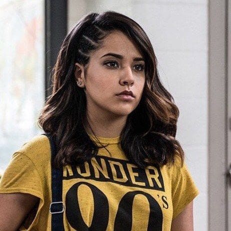 Trini the yellow power ranger by actress Becky G.