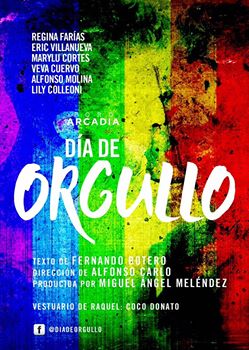 Cartel de la Obra de Teatro LGBT "Dia de Orgullo"