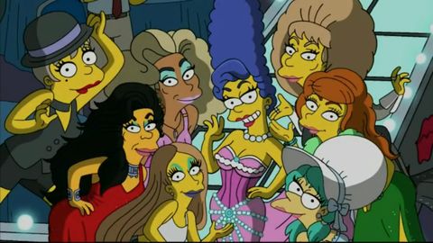 Simpsons drag queens